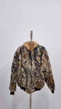 Browning Men’s Reversible Hooded Jacket - Camo and Tan - Heavyweight Workwear